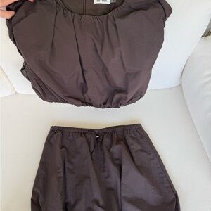 Day + Moon Dark Brown Two-Piece Bubble Set